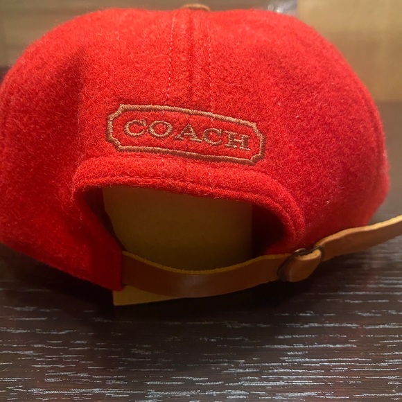 Coach wool and leather bill baseball cap NWOT - Picture 2 of 6